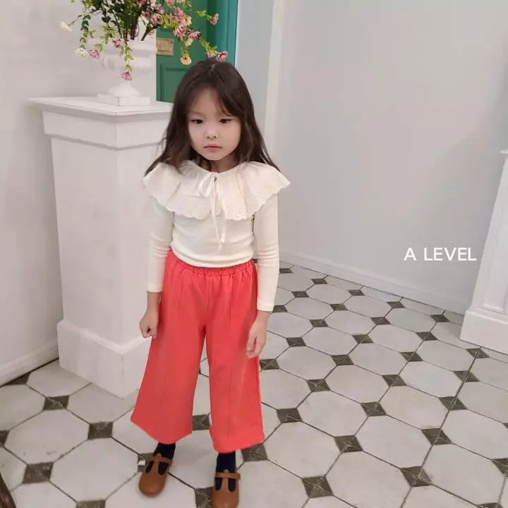 A Level - Korean Children Fashion - #prettylittlegirls - Slit Wide Pants - 11