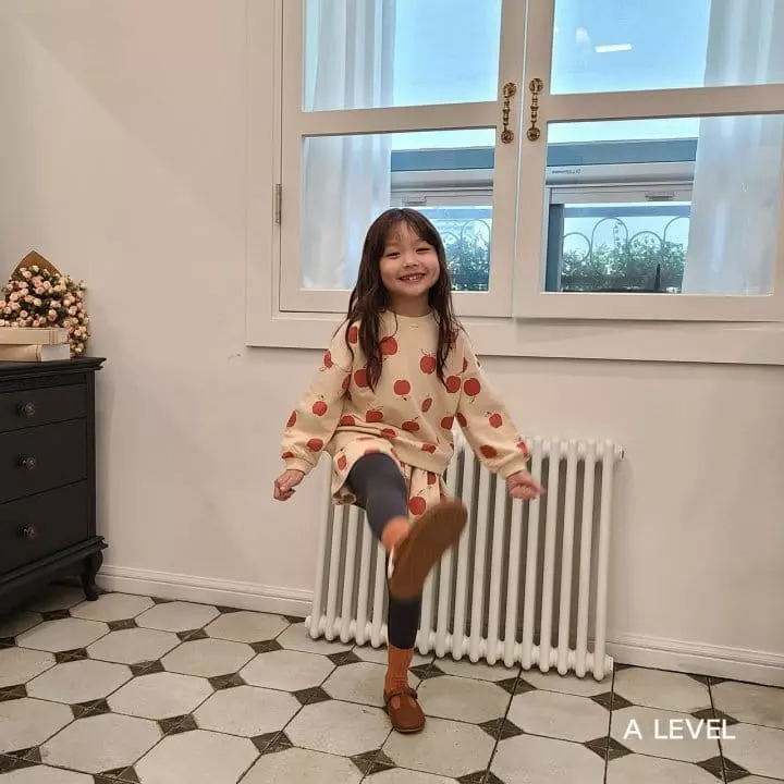 A Level - Korean Children Fashion - #stylishchildhood - Pattern Skirt Top Bottom Set - 7