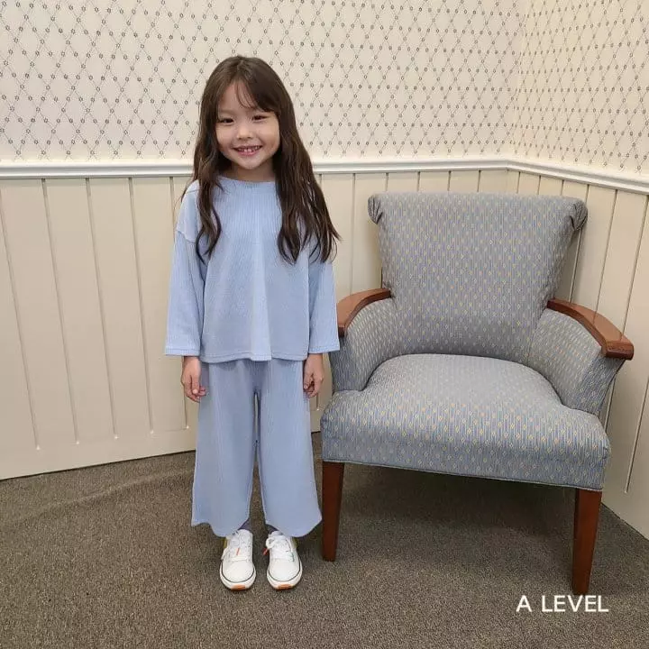 A Level - Korean Children Fashion - #stylishchildhood - Wide Knit Top Bottom Set