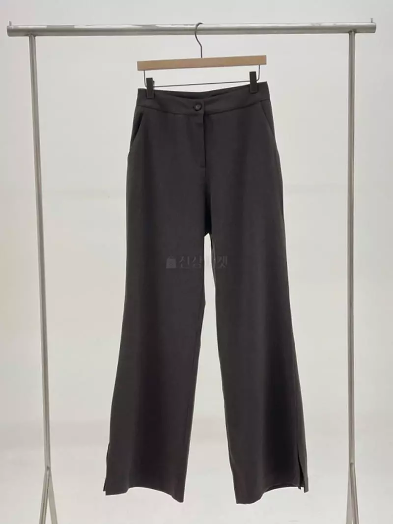 A Point - Korean Women Fashion - #momslook - Slit Pants
