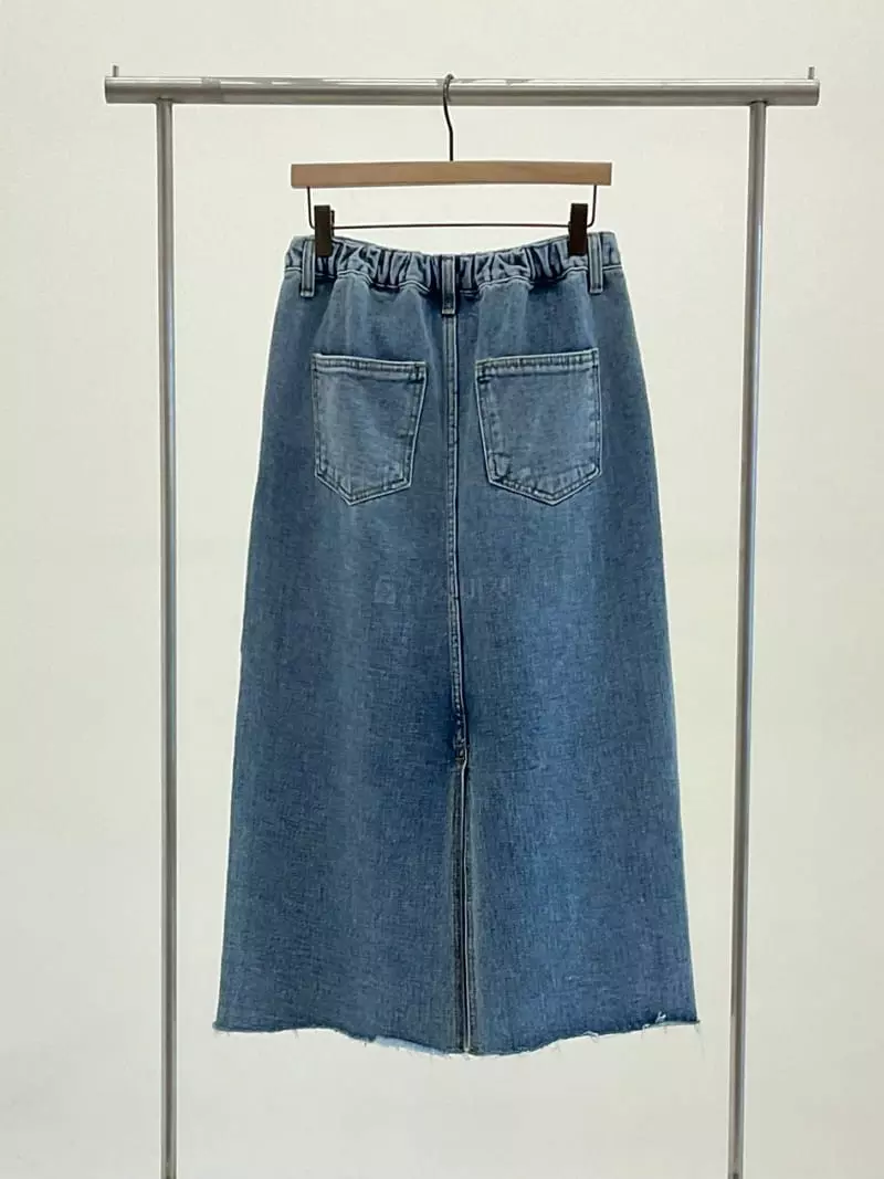 A Point - Korean Women Fashion - #momslook - Denim Skrit