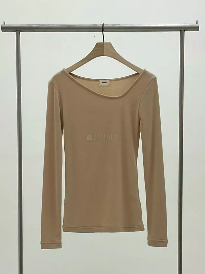 A Point - Korean Women Fashion - #momslook - Unbalance Tee - 3
