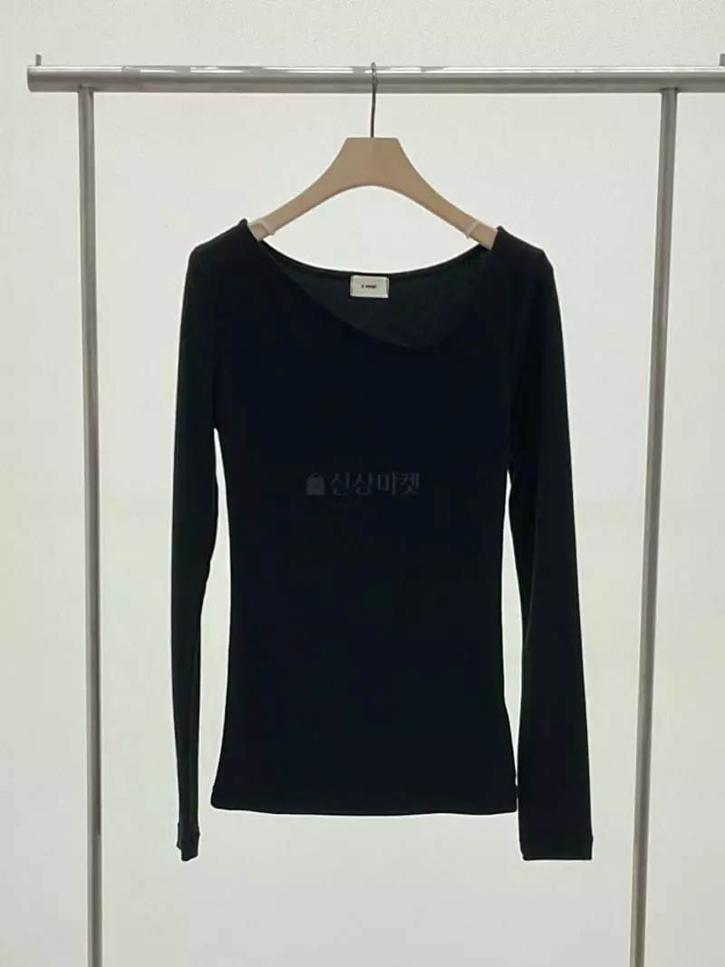 A Point - Korean Women Fashion - #momslook - Unbalance Tee - 5