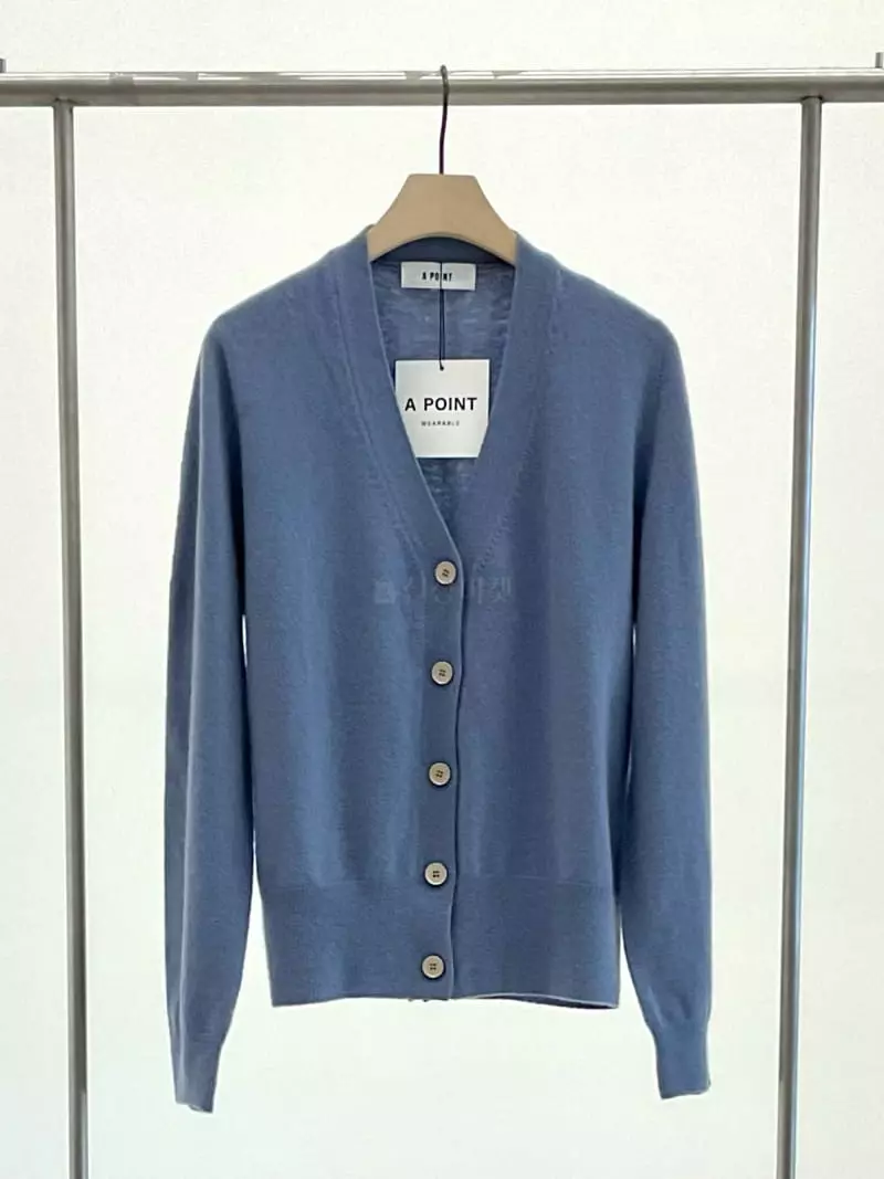 A Point - Korean Women Fashion - #womensfashion - V Neck Cardigan - 4