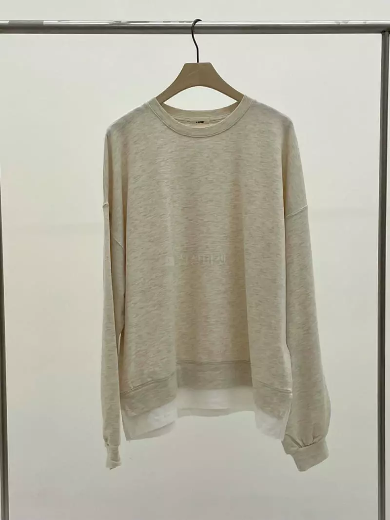 A Point - Korean Women Fashion - #momslook - Maru Layered Sweatshirt