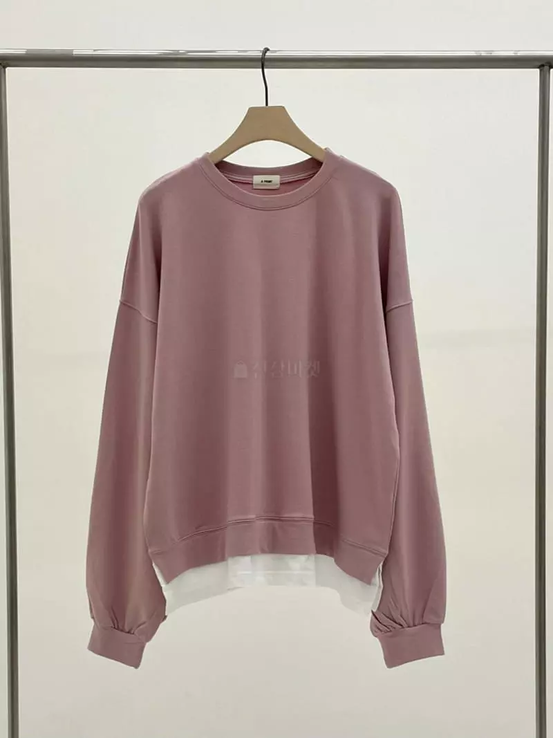 A Point - Korean Women Fashion - #momslook - Maru Layered Sweatshirt - 3