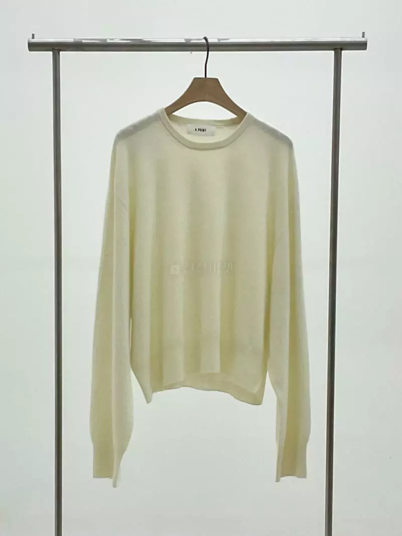 A Point - Korean Women Fashion - #shopsmall - Whole Gament Knit Tee