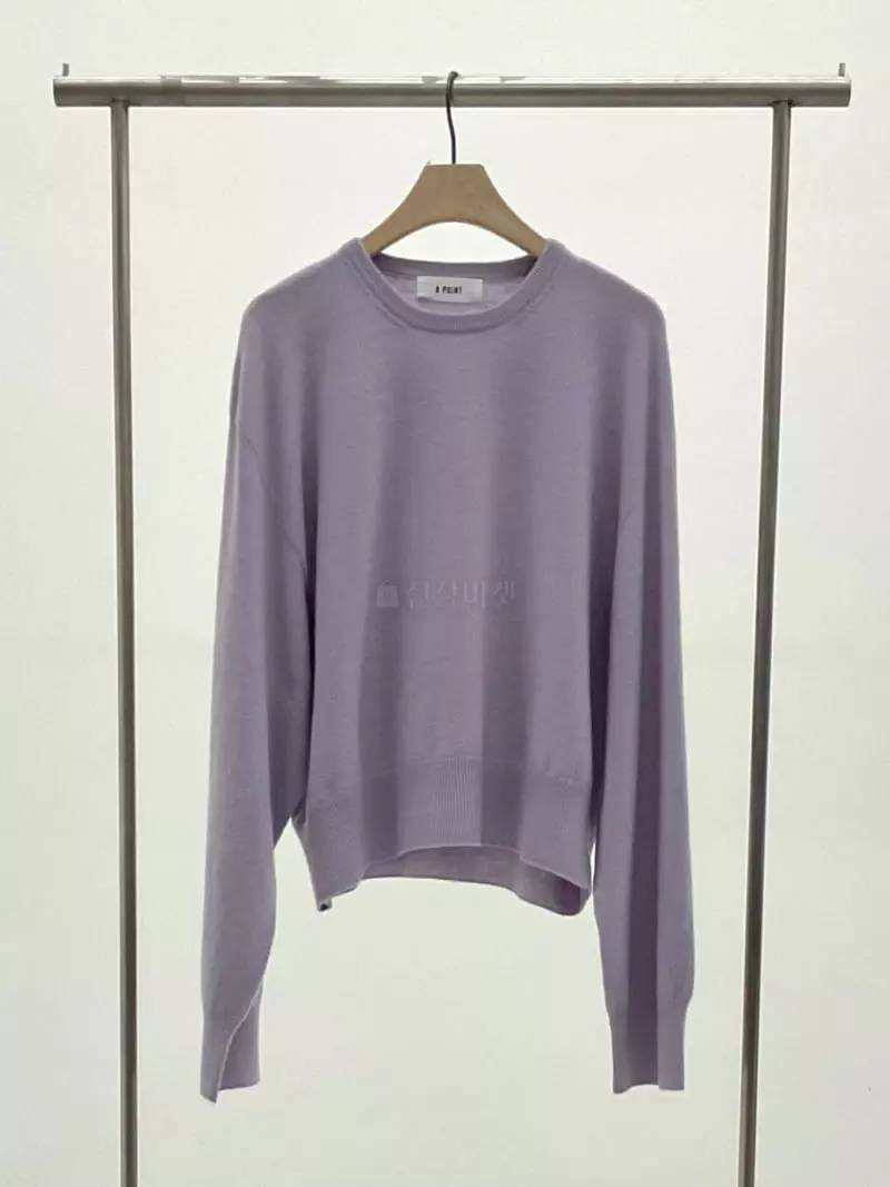 A Point - Korean Women Fashion - #thelittlethings - Whole Gament Knit Tee - 3