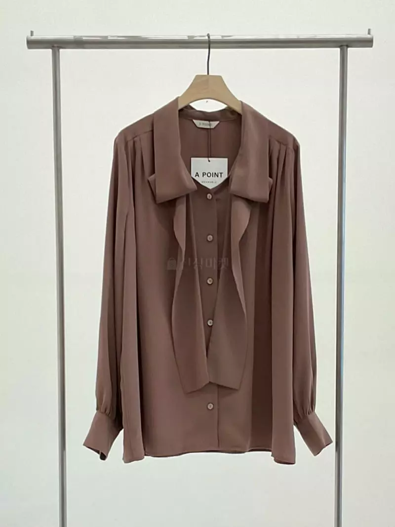 A Point - Korean Women Fashion - #thelittlethings - Ribbon Blouse - 2