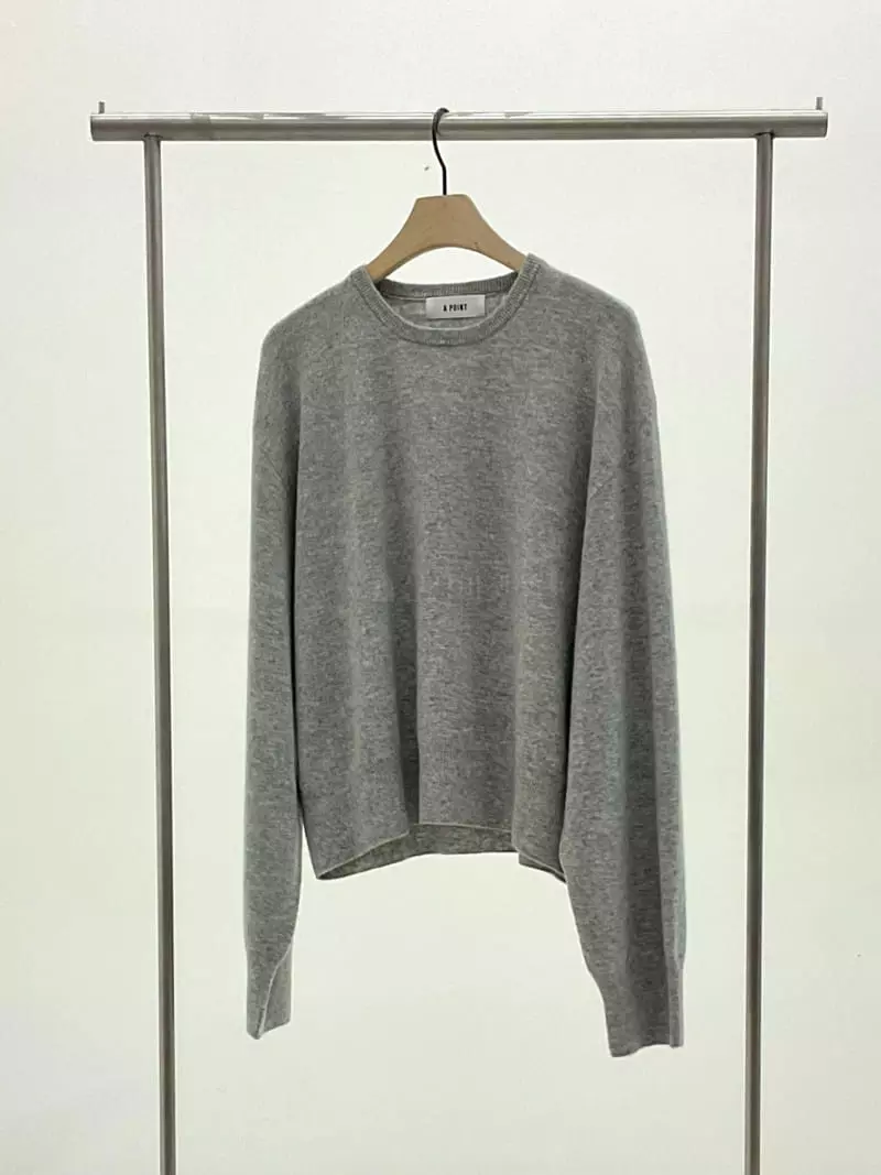 A Point - Korean Women Fashion - #womensfashion - Whole Gament Knit Tee - 5
