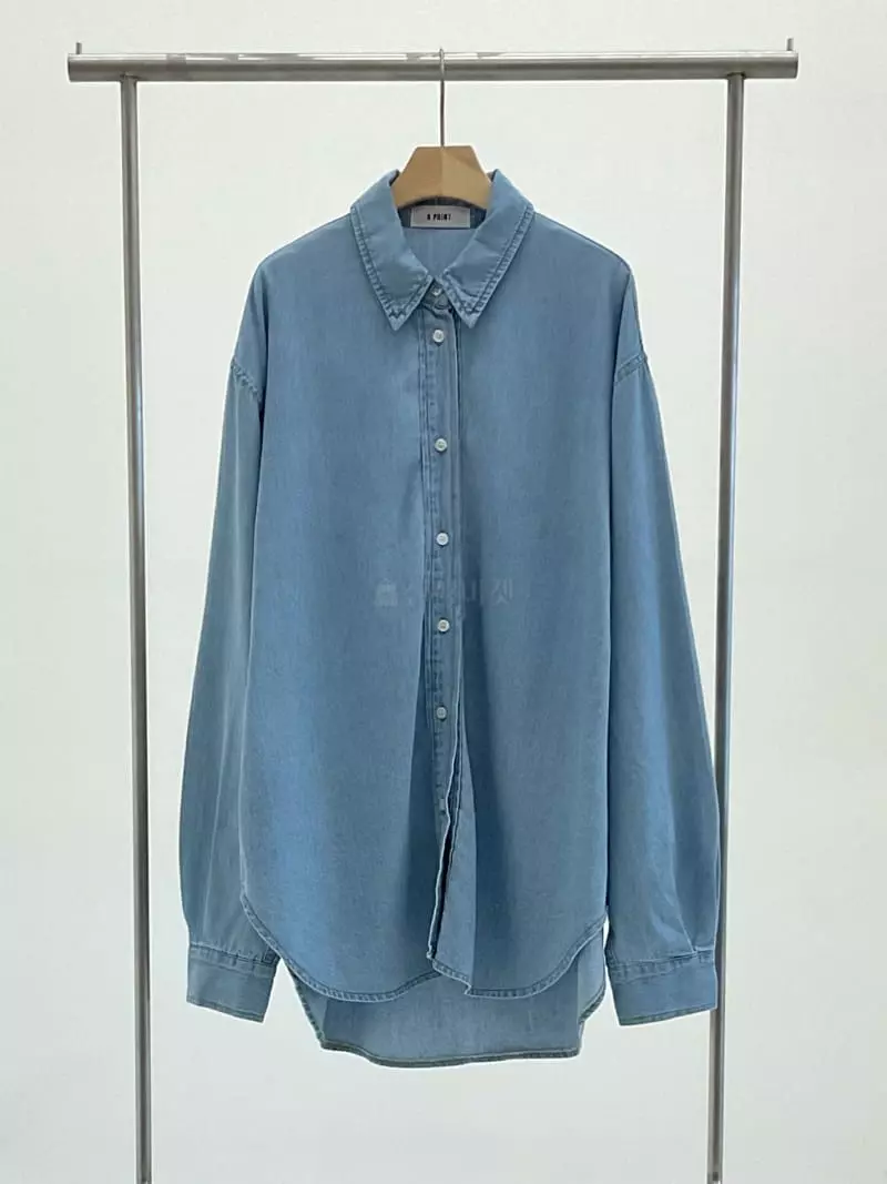 A Point - Korean Women Fashion - #womensfashion - Denim Shirt