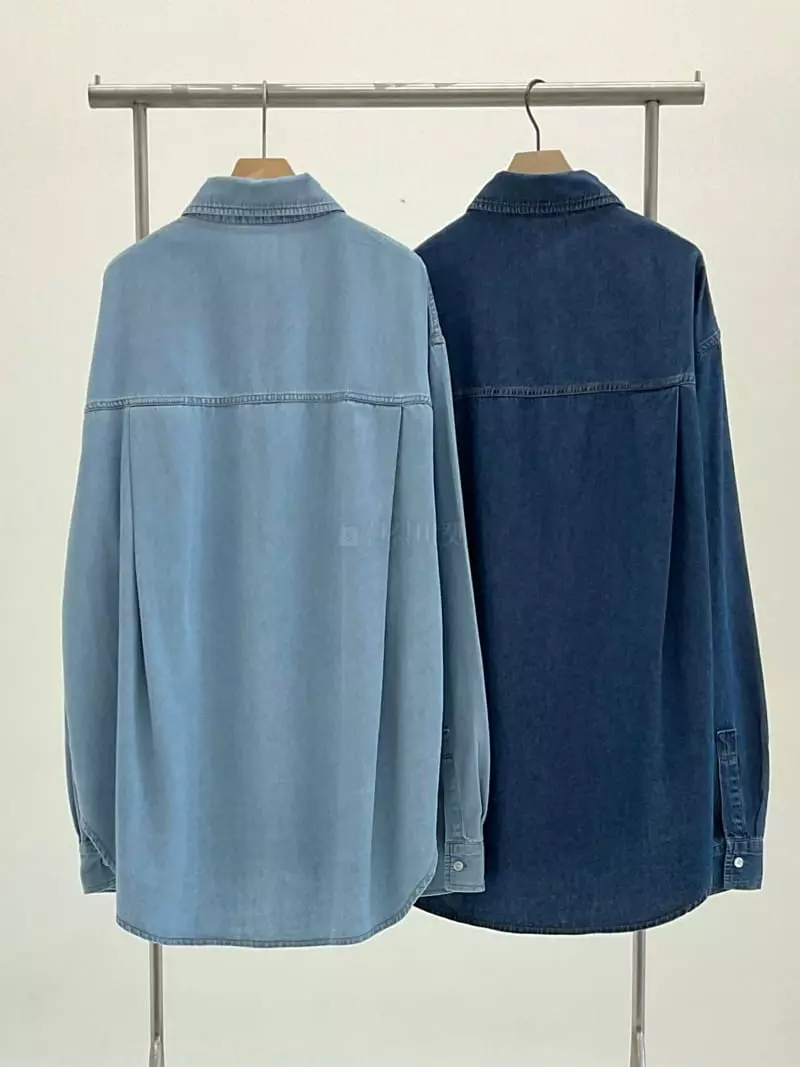 A Point - Korean Women Fashion - #womensfashion - Denim Shirt - 3