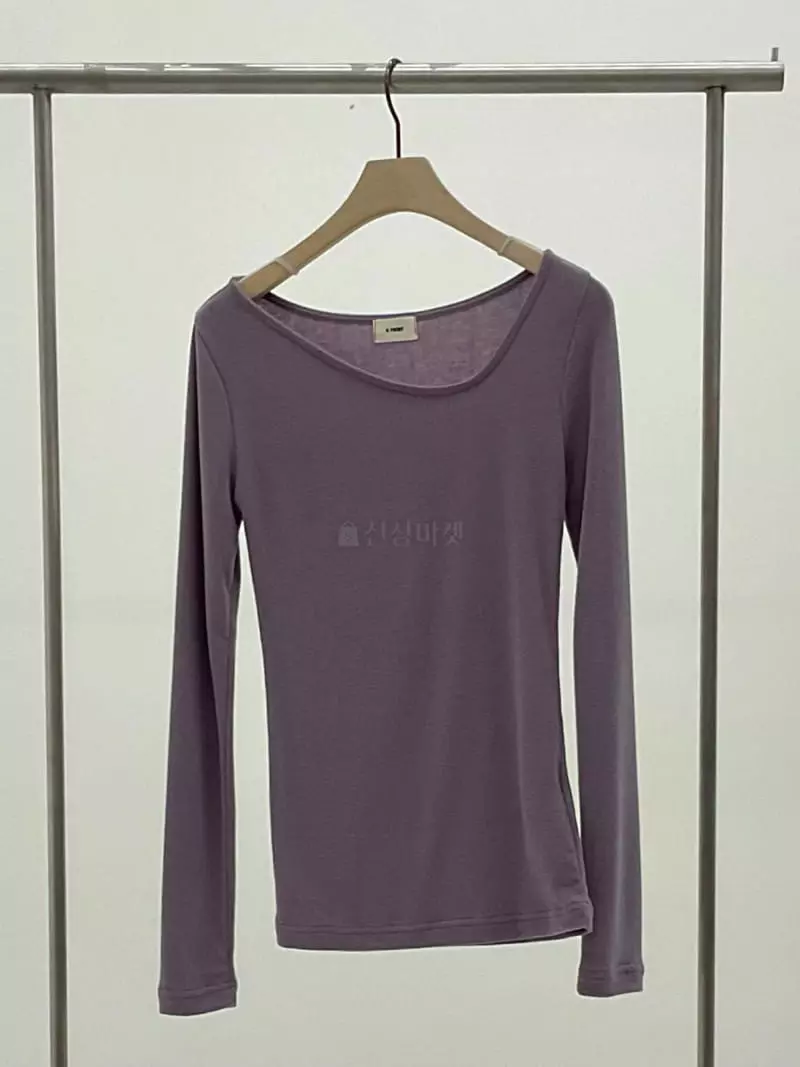 A Point - Korean Women Fashion - #momslook - Unbalance Tee - 4