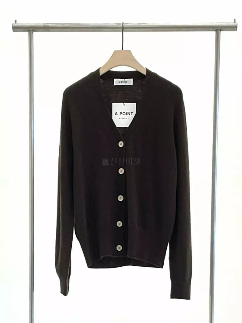 A Point - Korean Women Fashion - #womensfashion - V Neck Cardigan - 3