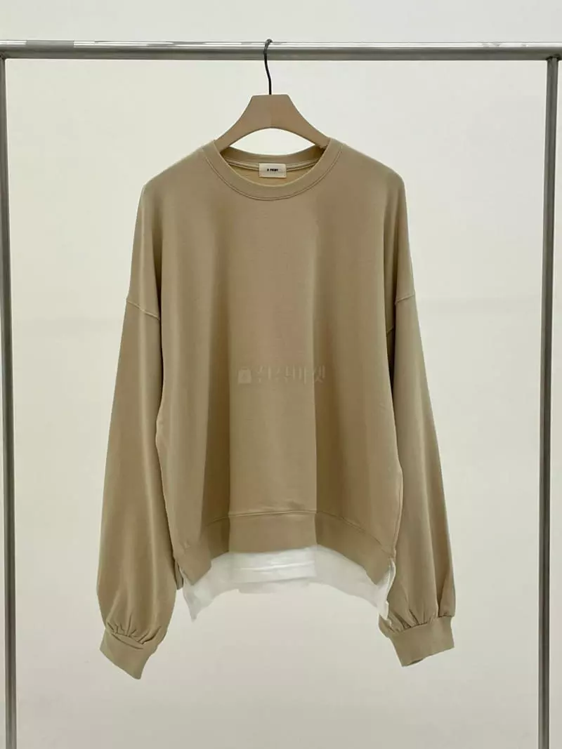 A Point - Korean Women Fashion - #womensfashion - Maru Layered Sweatshirt - 2