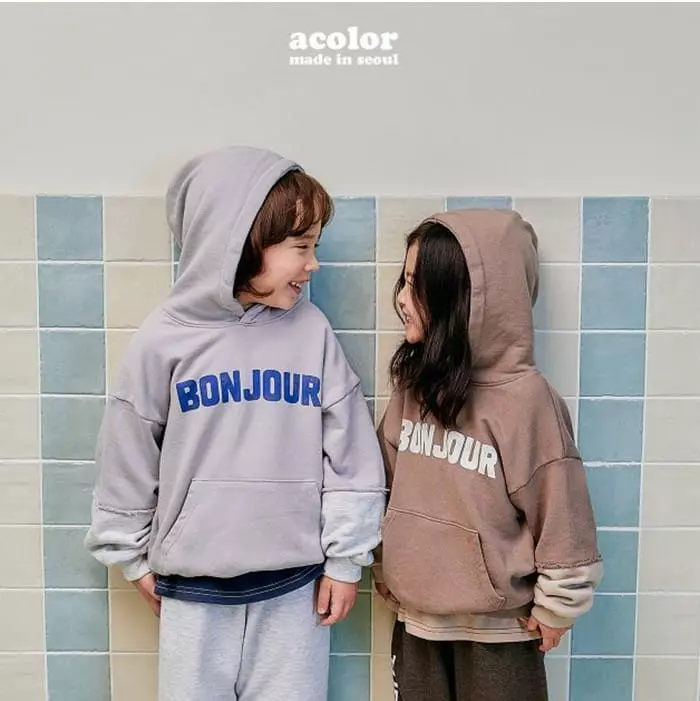 Acolor - Korean Children Fashion - #fashionkids - Bonjour Layered Hoody