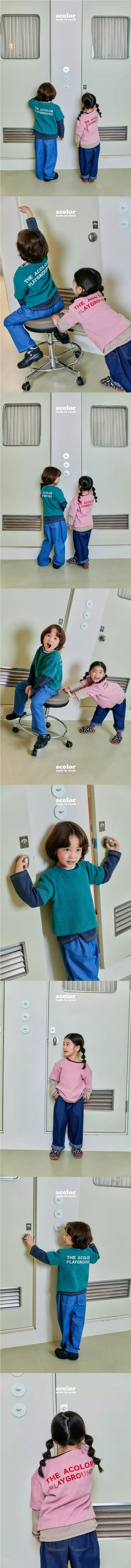 Acolor - Korean Children Fashion - #littlefashionista - Cozy Tee - 2