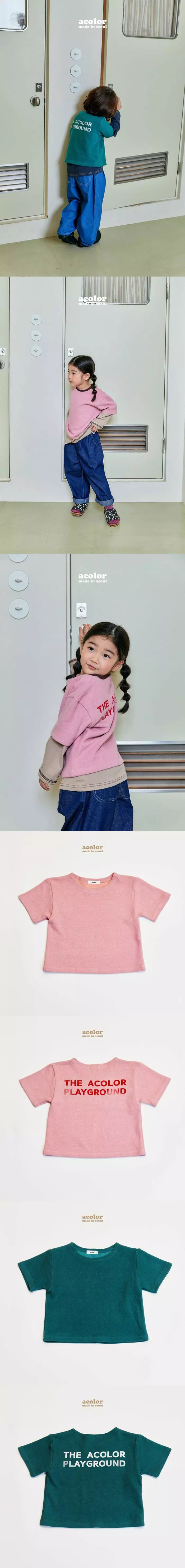 Acolor - Korean Children Fashion - #magicofchildhood - Cozy Tee - 3