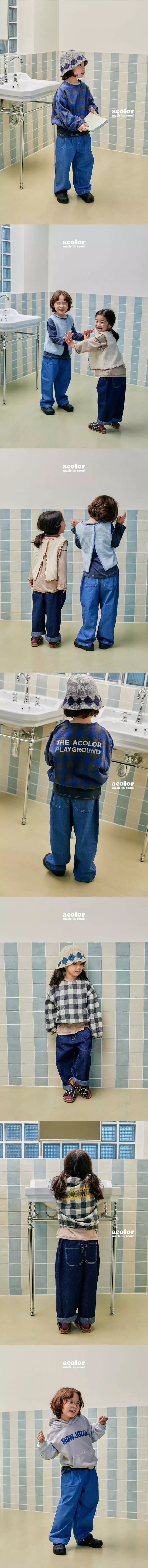Acolor - Korean Children Fashion - #prettylittlegirls - Pintuck Jeans - 2