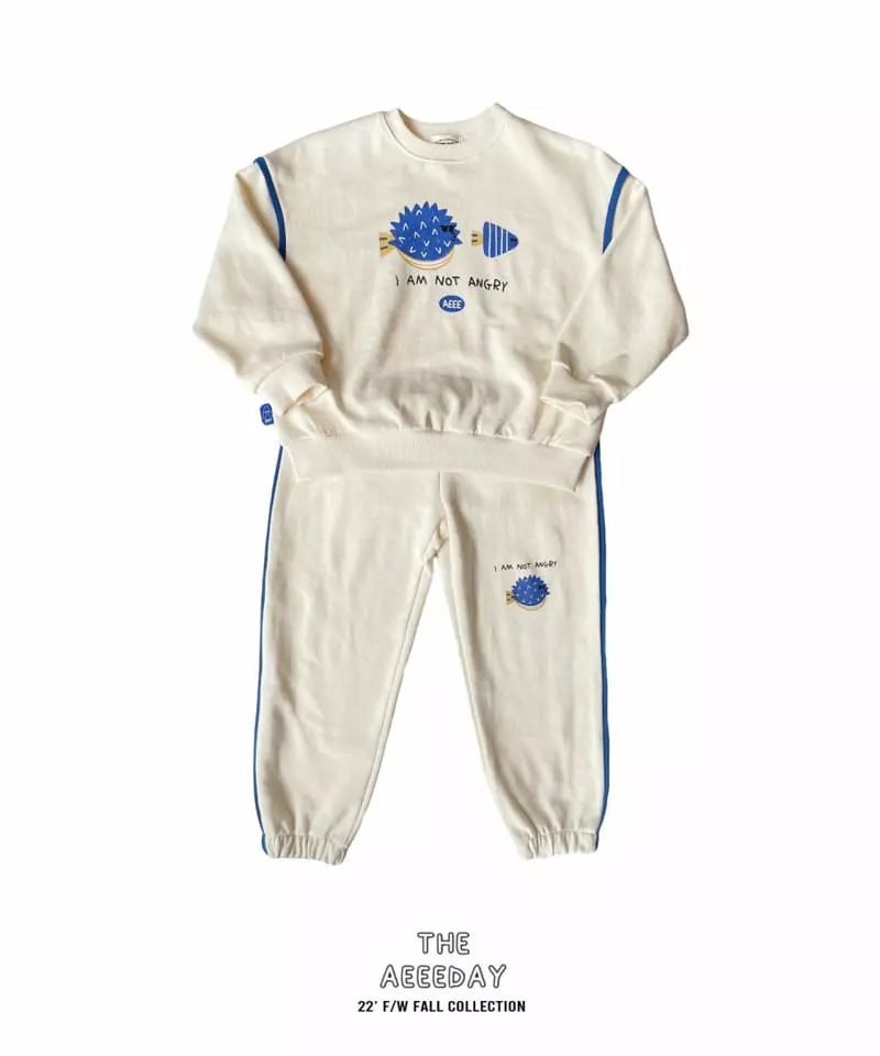 Aeeeday - Korean Children Fashion - #Kfashion4kids - Line Color Top Bottom Set - 9