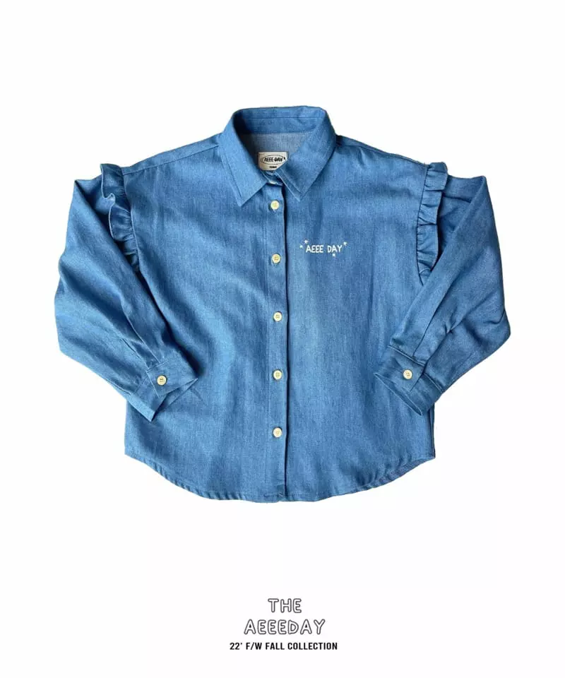 Aeeeday - Korean Children Fashion - #designkidswear - Pair Denim Shirt - 11