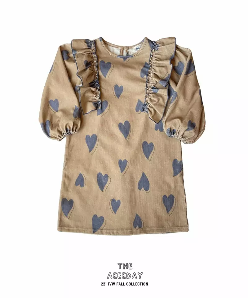 Aeeeday - Korean Children Fashion - #designkidswear - Hear One-piece - 7