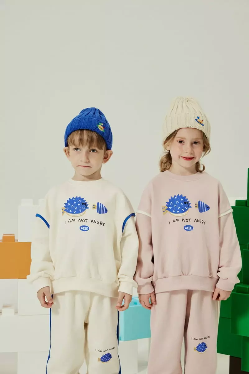 Aeeeday - Korean Children Fashion - #designkidswear - Line Color Top Bottom Set - 3