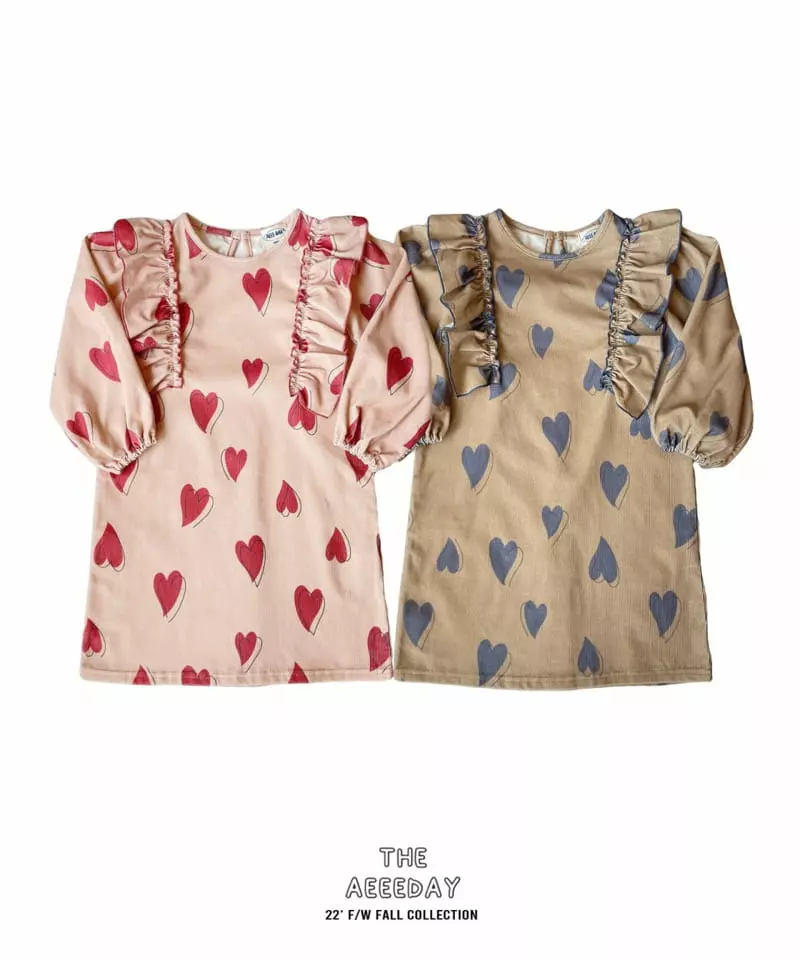 Aeeeday - Korean Children Fashion - #fashionkids - Hear One-piece - 9