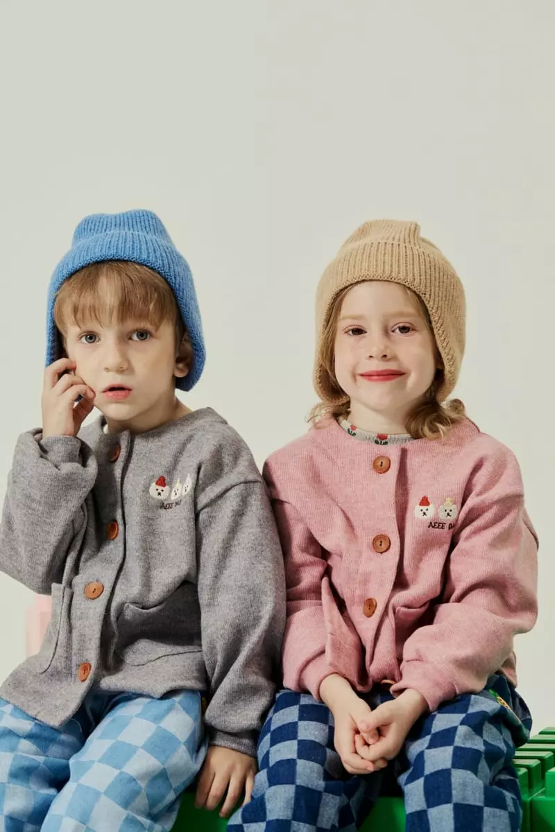 Aeeeday - Korean Children Fashion - #kidsshorts - Bear Three Cardigan - 3
