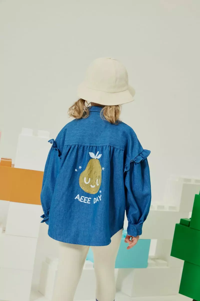Aeeeday - Korean Children Fashion - #magicofchildhood - Pair Denim Shirt - 3