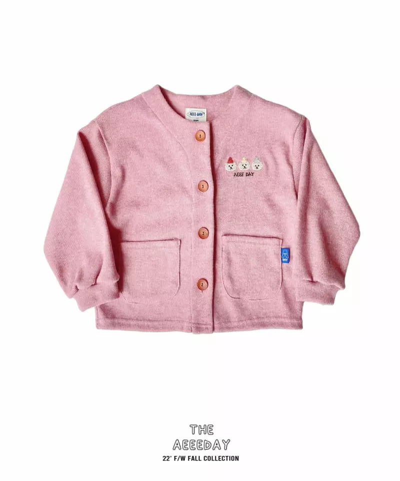 Aeeeday - Korean Children Fashion - #magicofchildhood - Bear Three Cardigan - 8