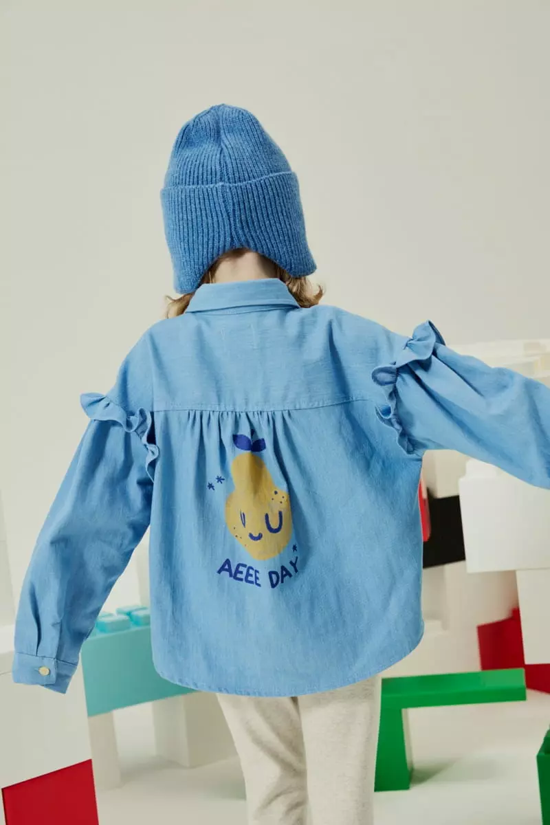 Aeeeday - Korean Children Fashion - #magicofchildhood - Pair Denim Shirt - 4