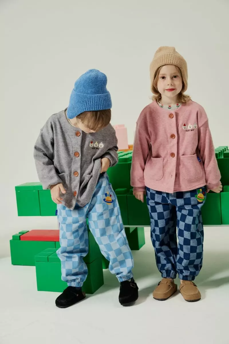 Aeeeday - Korean Children Fashion - #minifashionista - Check Jeans - 4