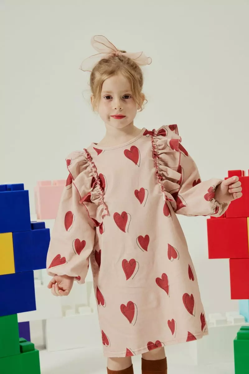 Aeeeday - Korean Children Fashion - #prettylittlegirls - Hear One-piece
