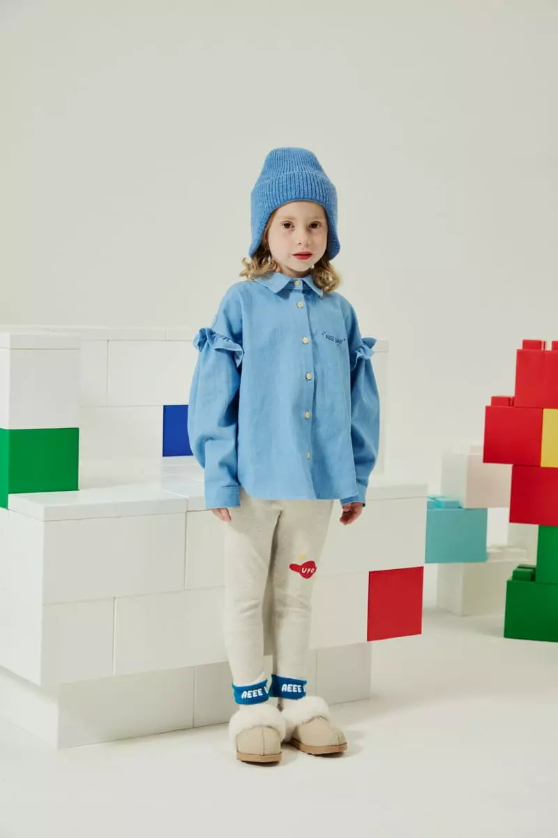 Aeeeday - Korean Children Fashion - #stylishchildhood - Pair Denim Shirt - 8
