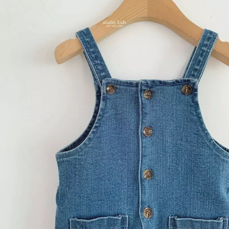 Aladin - Korean Children Fashion - #designkidswear - Us Denim Overalls - 2