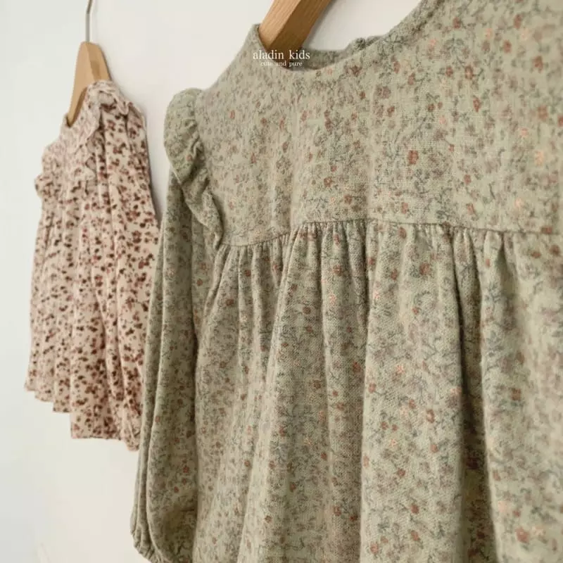 Aladin - Korean Children Fashion - #designkidswear - Wing Flower Blouse - 8
