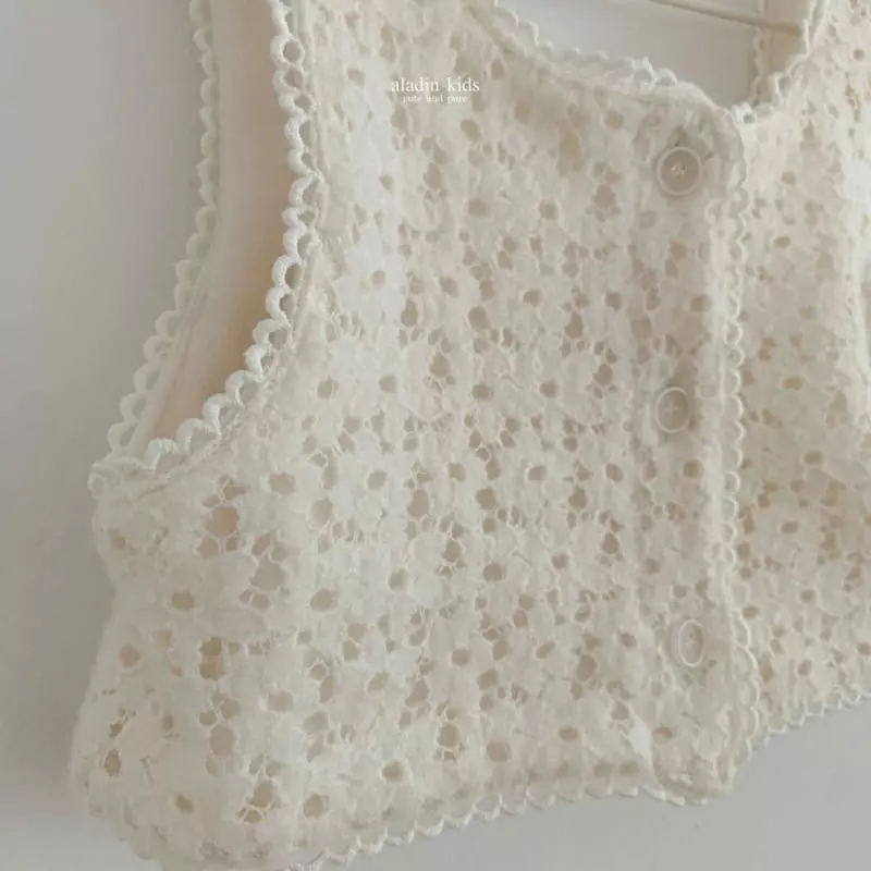Aladin - Korean Children Fashion - #fashionkids - Lace Vest Top