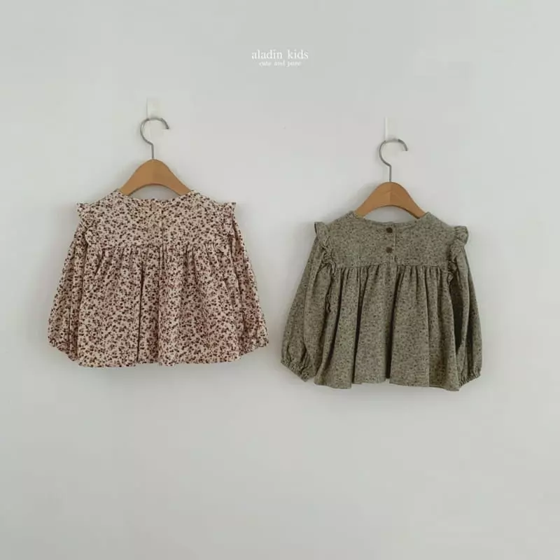 Aladin - Korean Children Fashion - #minifashionista - Wing Flower Blouse