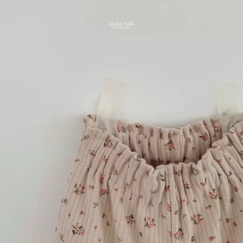 Aladin - Korean Children Fashion - #prettylittlegirls - Fall Flower Rib Pants - 3