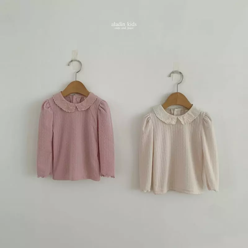 Aladin - Korean Children Fashion - #todddlerfashion - Lace Collar Blouse
