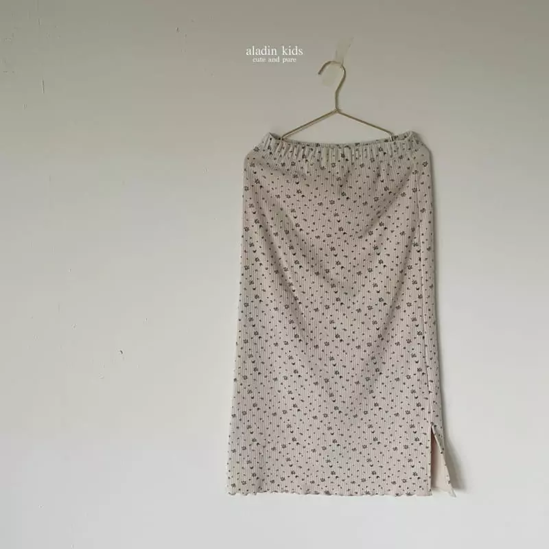 Aladin - Korean Women Fashion - #momslook - Mom Fall Flover Skirt - 6