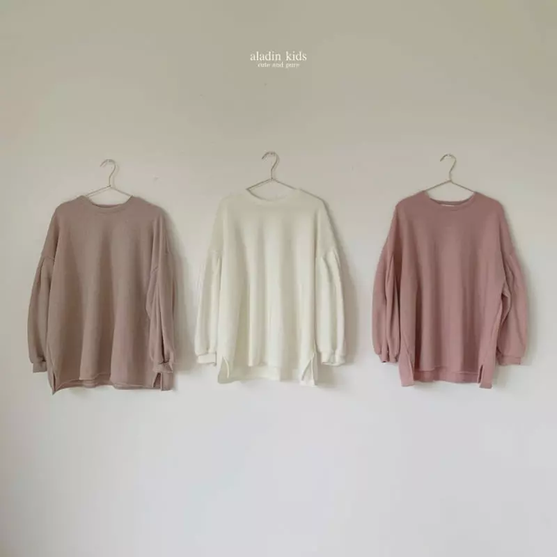 Aladin - Korean Women Fashion - #womensfashion - Mom Wrinkle Puff Knit Tee - 2