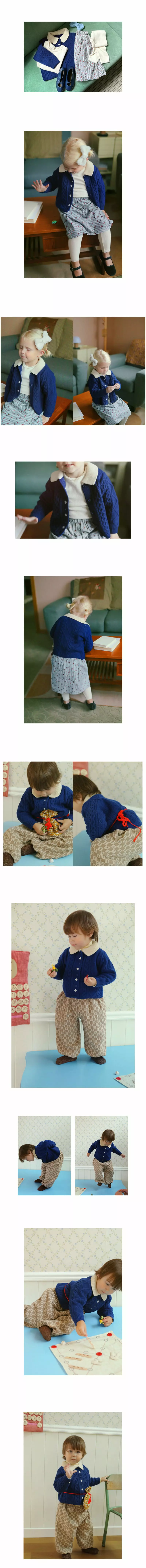 Amber - Korean Children Fashion - #minifashionista - Clu Knit Cardigan - 3
