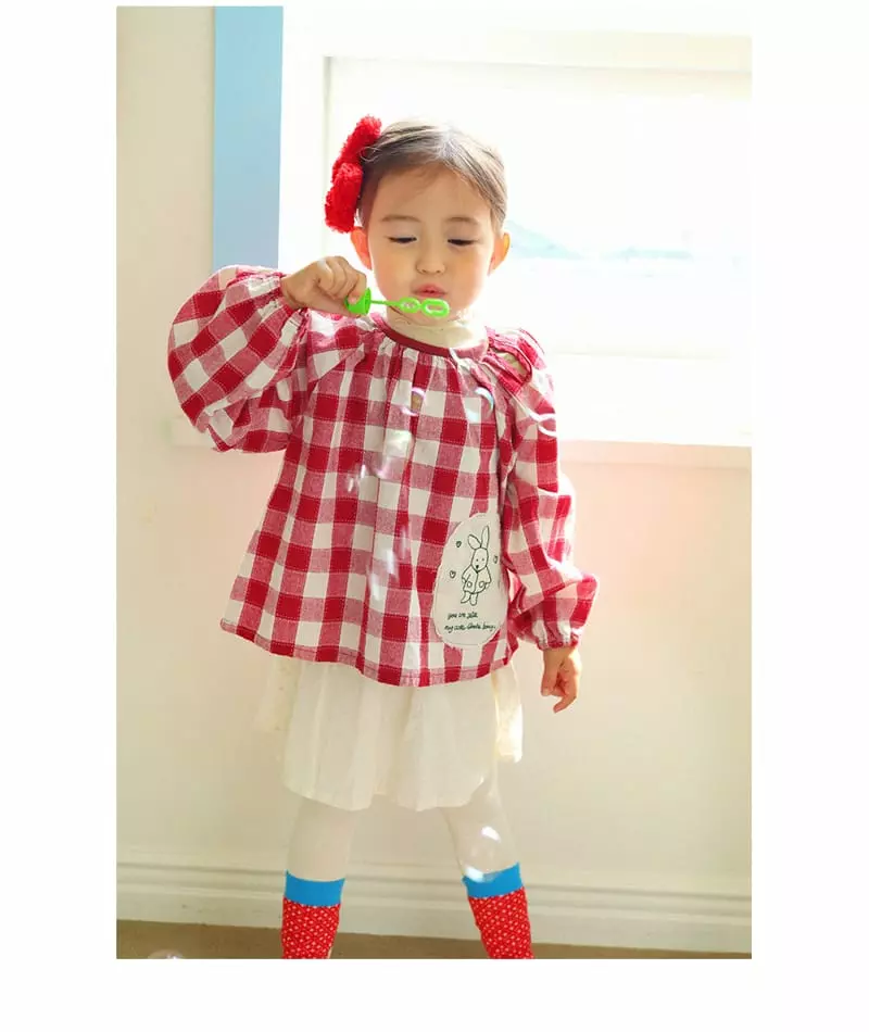 Amber - Korean Children Fashion - #toddlerclothing - Bunny Blouse