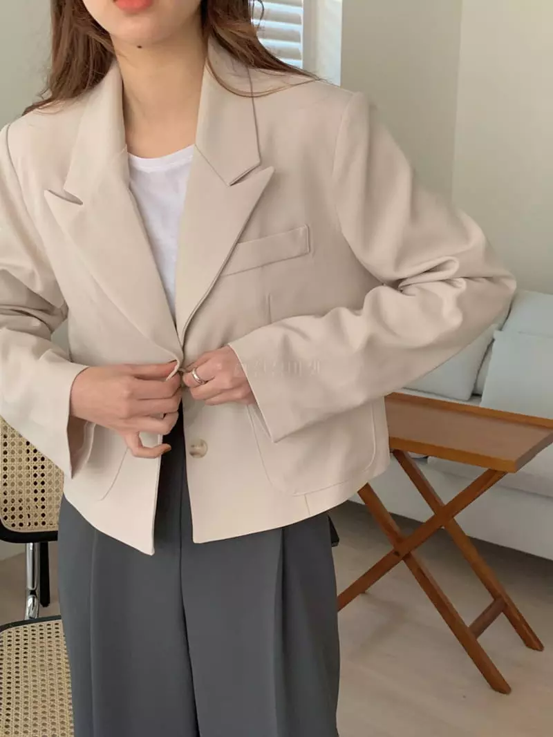 Ame - Korean Women Fashion - #momslook - Pocket Jaclet - 7