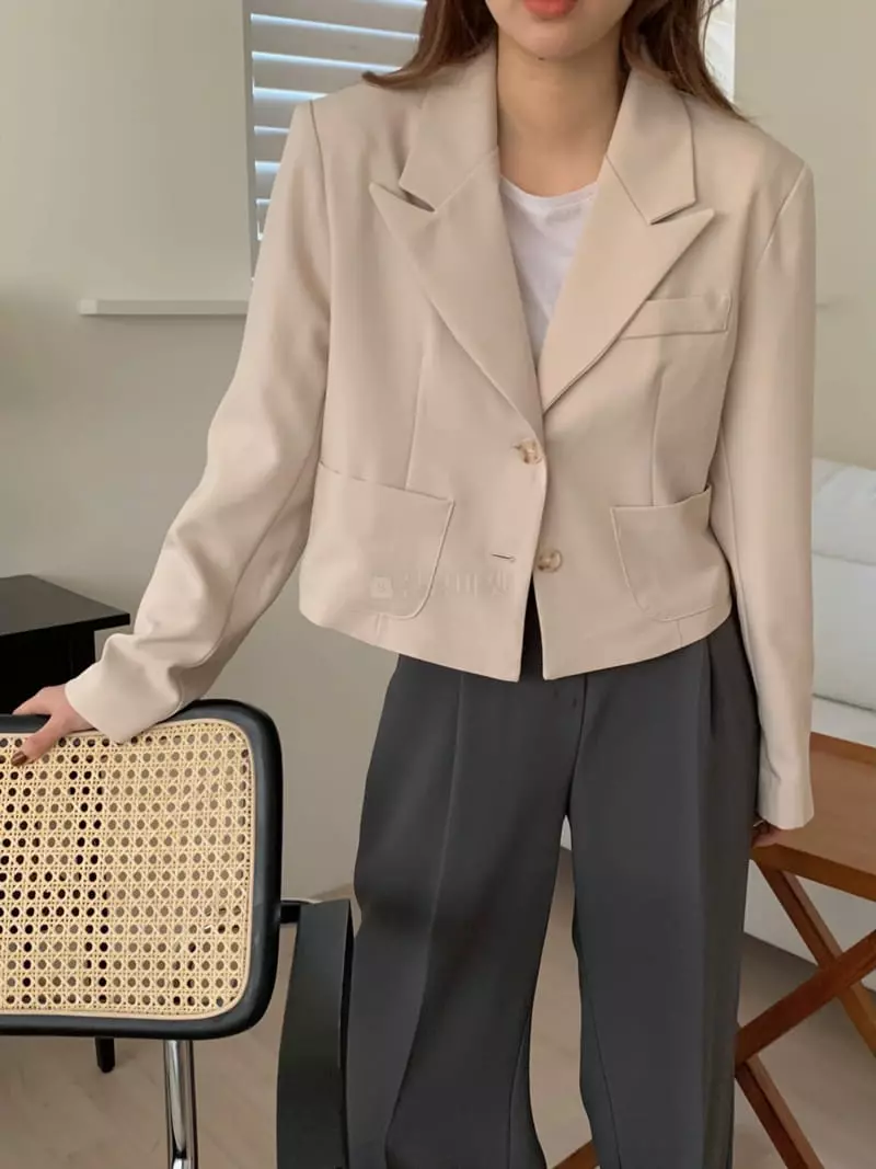 Ame - Korean Women Fashion - #momslook - Pocket Jaclet - 9