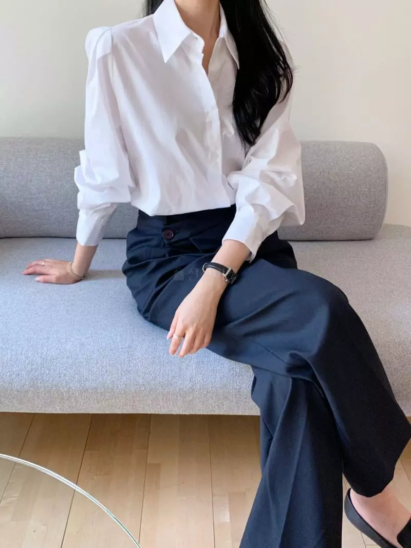 Ame - Korean Women Fashion - #momslook - Formal Shirt - 2
