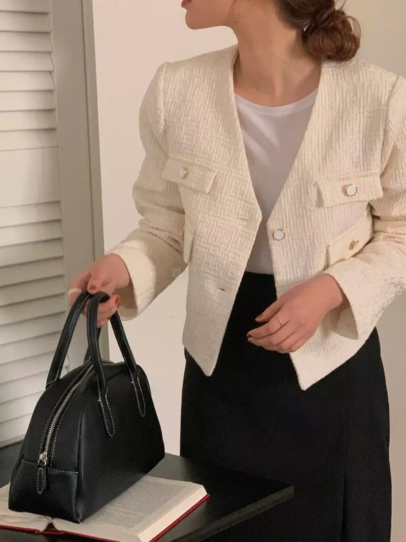 Ame - Korean Women Fashion - #momslook - Twid Jacket