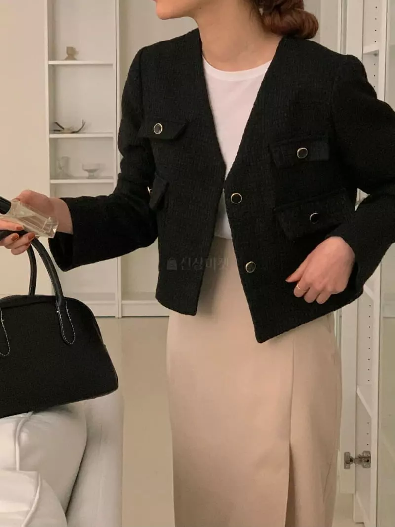 Ame - Korean Women Fashion - #momslook - Twid Jacket - 3
